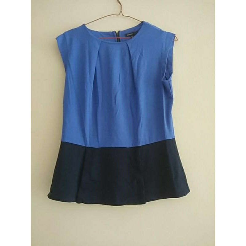 Blue Peplum Top MANGGO SUIT (MC15)