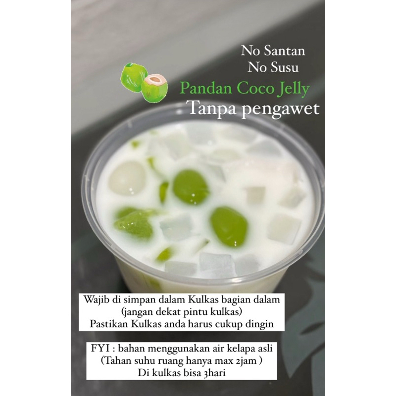 

Es Pandan Kelapa jelly