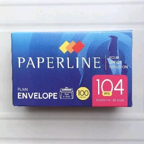 

PAPERLINE AMPLOP PUTIH POLOS 104 PPS 1 BOX 100 lembar / amplop undangan amplop uang