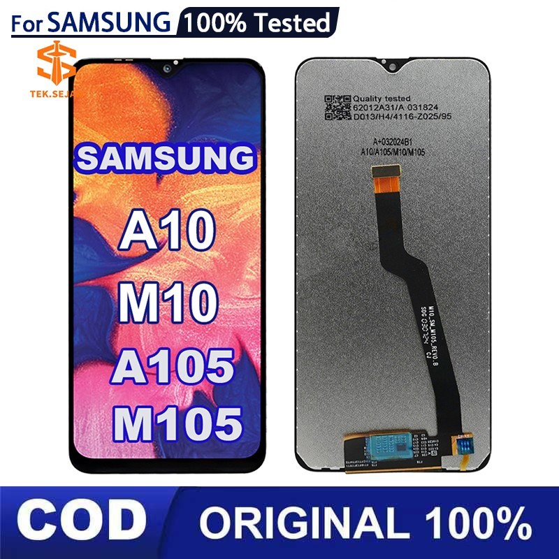 LCD Samsung A10 A105 / Samsung M10 M105 Original Fullset Touchscreen Asli Layar hp copotan COMPLETE