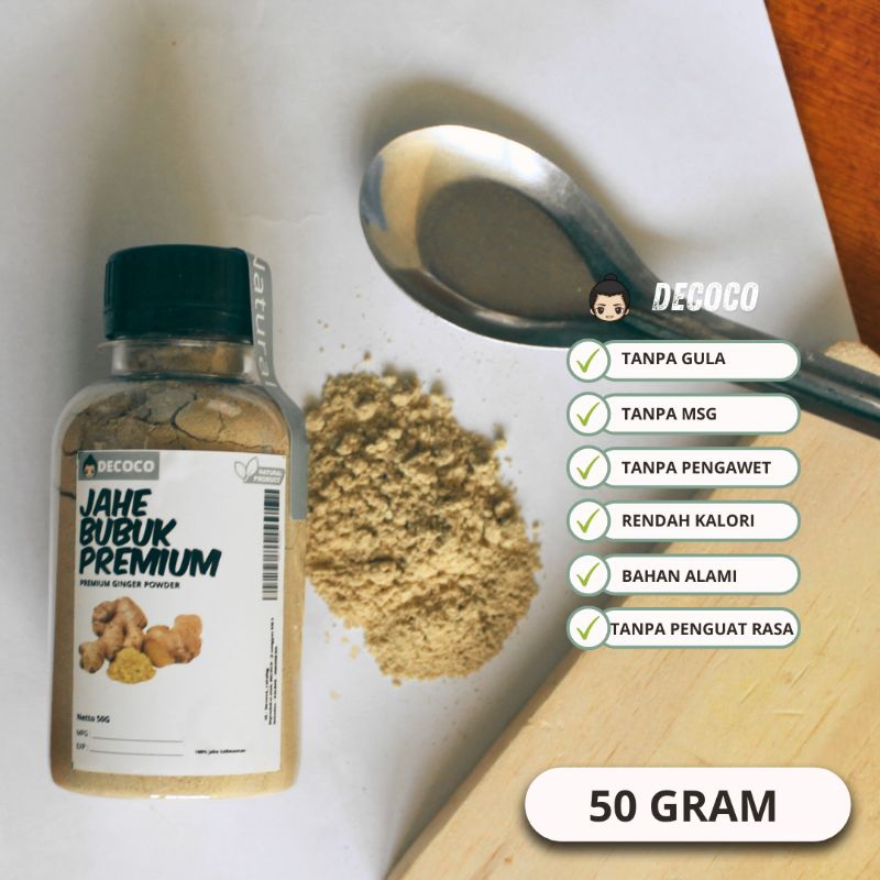 

Decoco Jahe bubuk premium (50G) / premium ginger powder / rimpang jahe