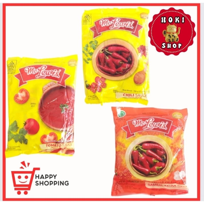 

Mc Lewis Saus Tomat - Chili - Extra Hot Sachet / Mc Lewis Sachet / McLewis Sachet