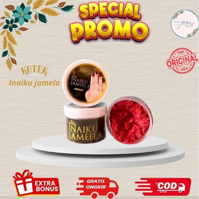 [MADANI] BPOM INAIKU JAMEELA READY 4 WARNA INAI KUKU KUTEK HENNA HALAL ORIGINAL NAIL HENNA MUSLIMAH 