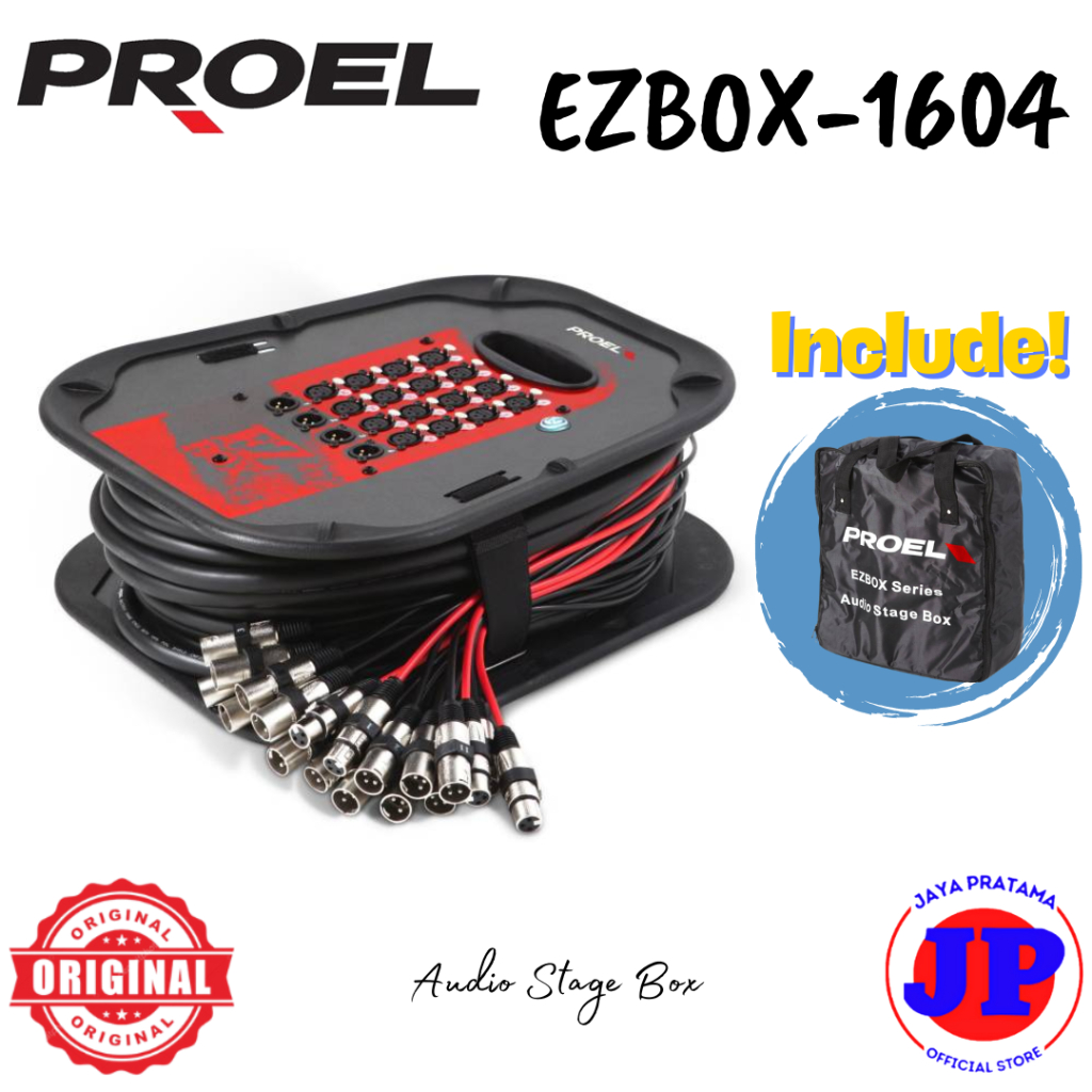 Proel EZBOX1604 16-Channel Stage Box Original Snake Kabel EZBOX-1604