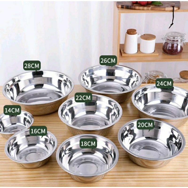 Baskom Stainless Steel / Mangkok Stainless Steel