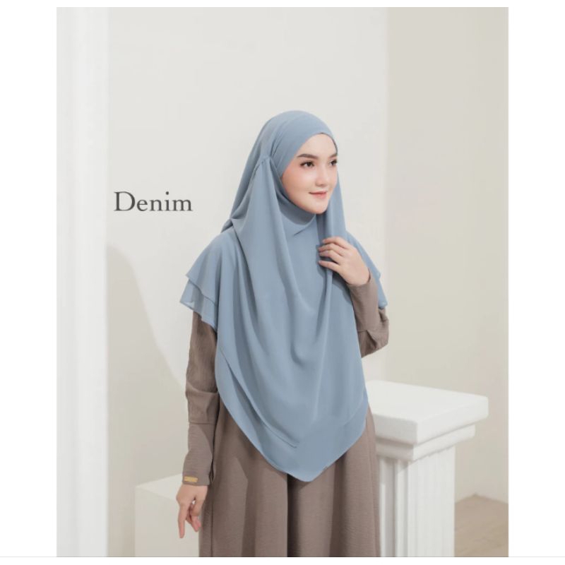 Hijab Jilbab Kerudung French Khimar Cadar Tali Khimar Syari Ceruti Premium