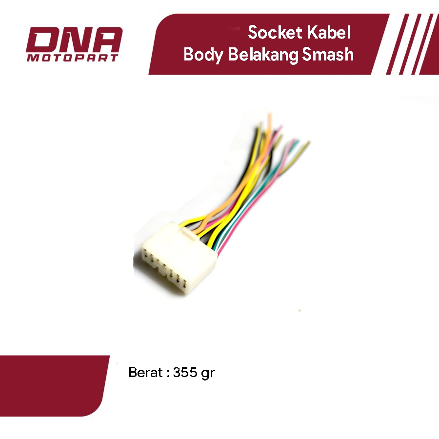 Socket Kabel Body Belakang Suzuki Smash Konektor Kelistrikan Motor Original Fit