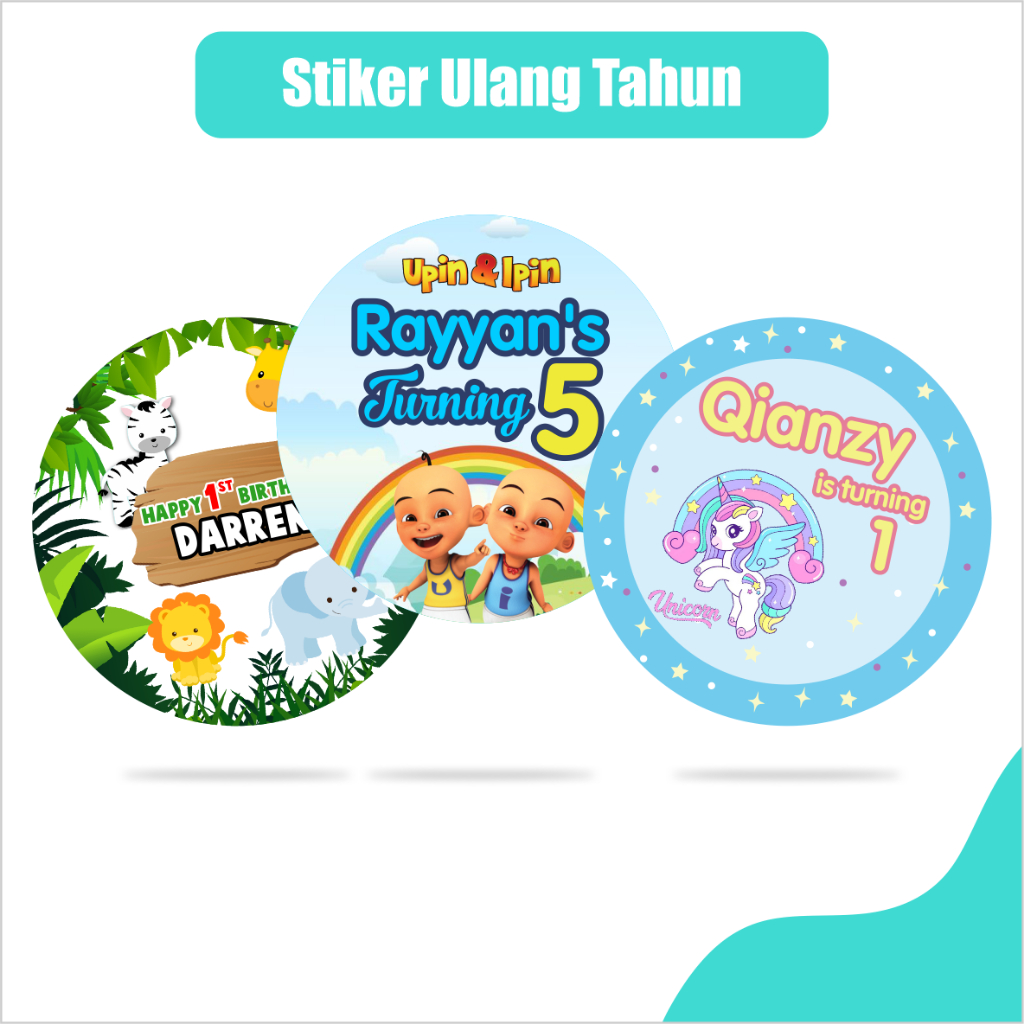 

Stiker Ulang Tahun Custom