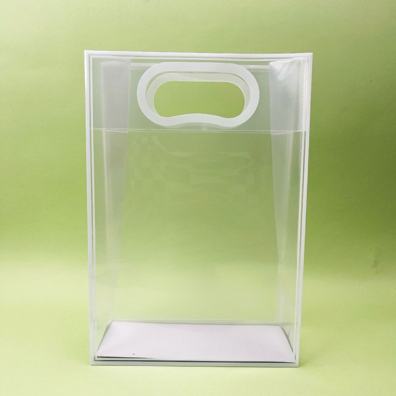 

(GROSIR) TAS MIKA GOODIE BAG DOFF (M) TRANSPARANT HAMPERS ULANG