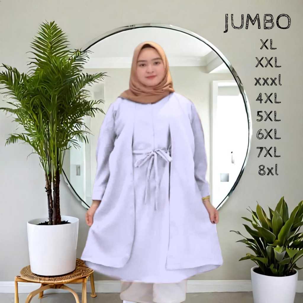 ASLAH tunik M L XL - 7XL 8XL POLOLINEN