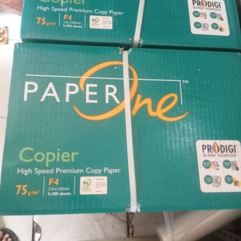 

kertas print fotocopy paperone F4 75 gr 1 rim