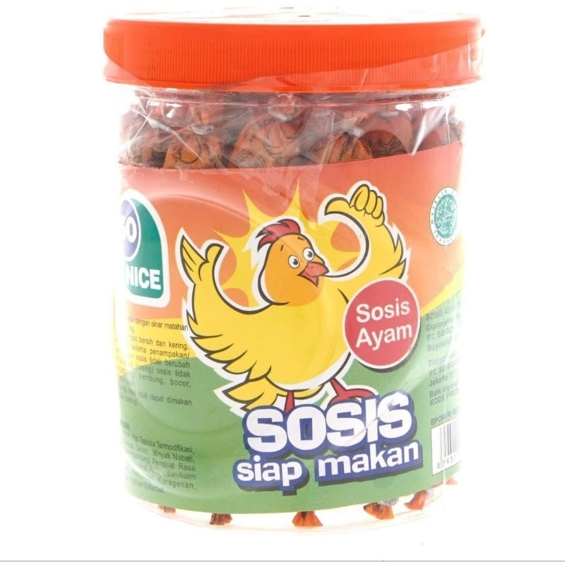 

Sosis So Nice Rasa Ayam 25 Pcs/toples
