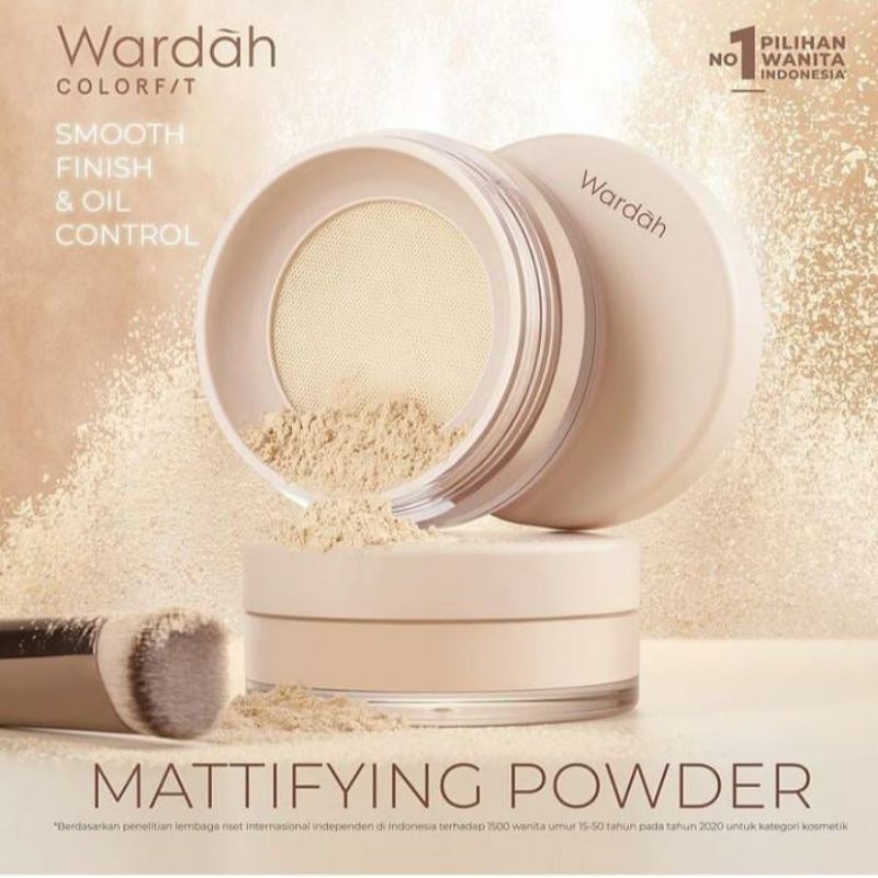 WARDAH Colorfit Mattifying Powder (Bedak tabur wardah)