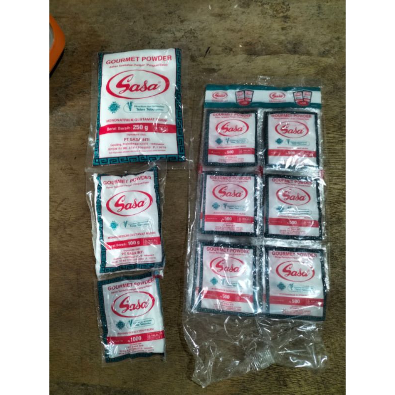 

Sasa Penyedap Rasa MSG Kemasan 100Gr , 250Gr