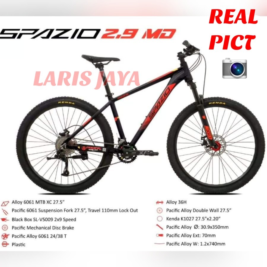 [ BONUS BRACKET BOTOL ] Sepeda MTB PACIFIC INVERT 2.0 27,5 INCH 3x8 SPEED sepeda gunung PACIFIC INVE