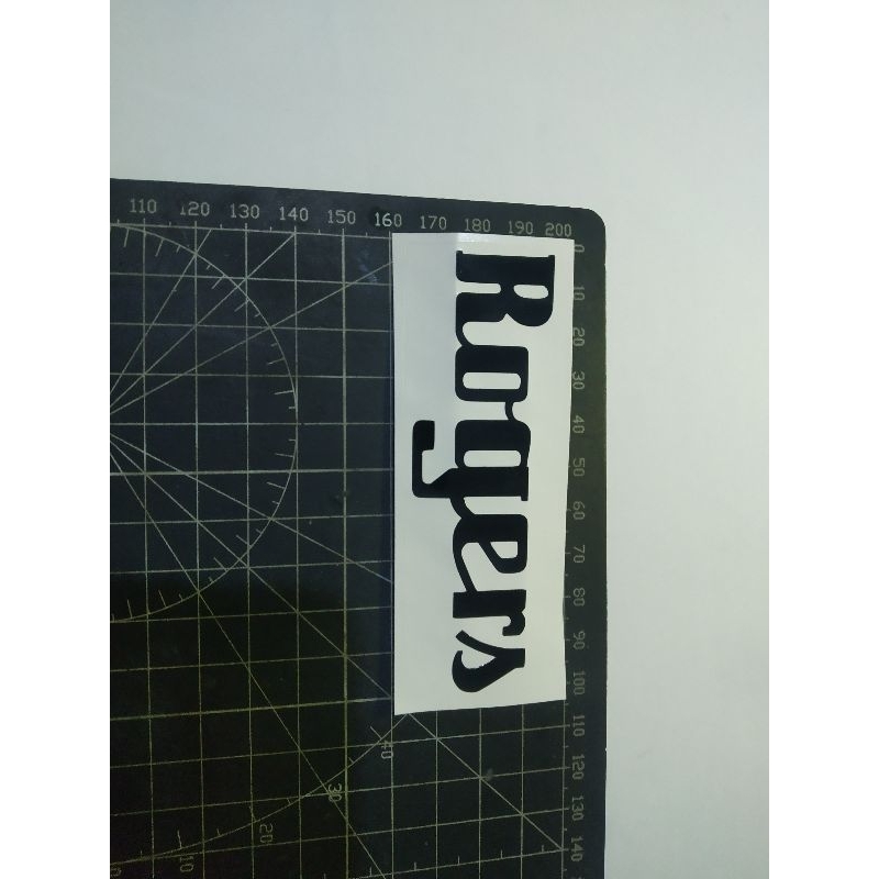 

cutting stiker rogers