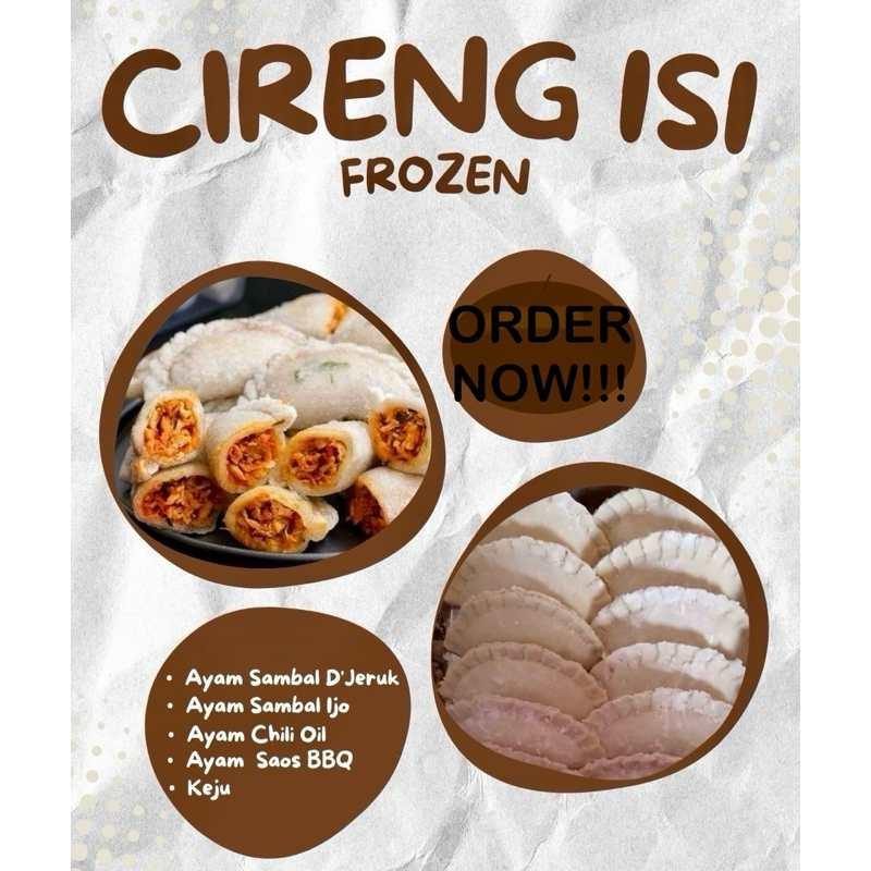 

Cireng isi ayam suwir & keju