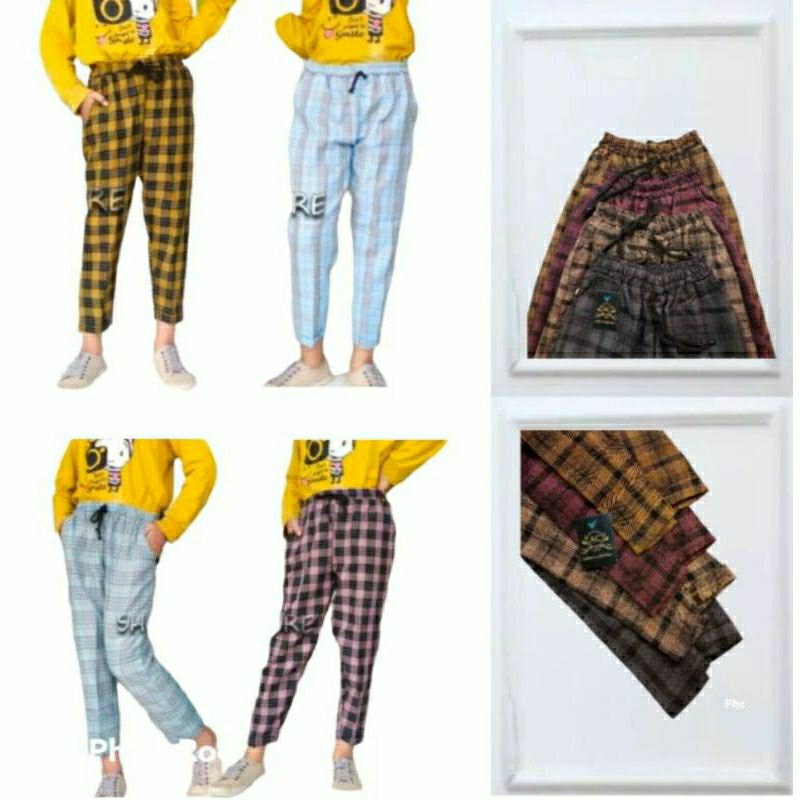 celana motif anak perempuan 4-14 tahun / celana anak perempuan / celana panjang anak perempuan