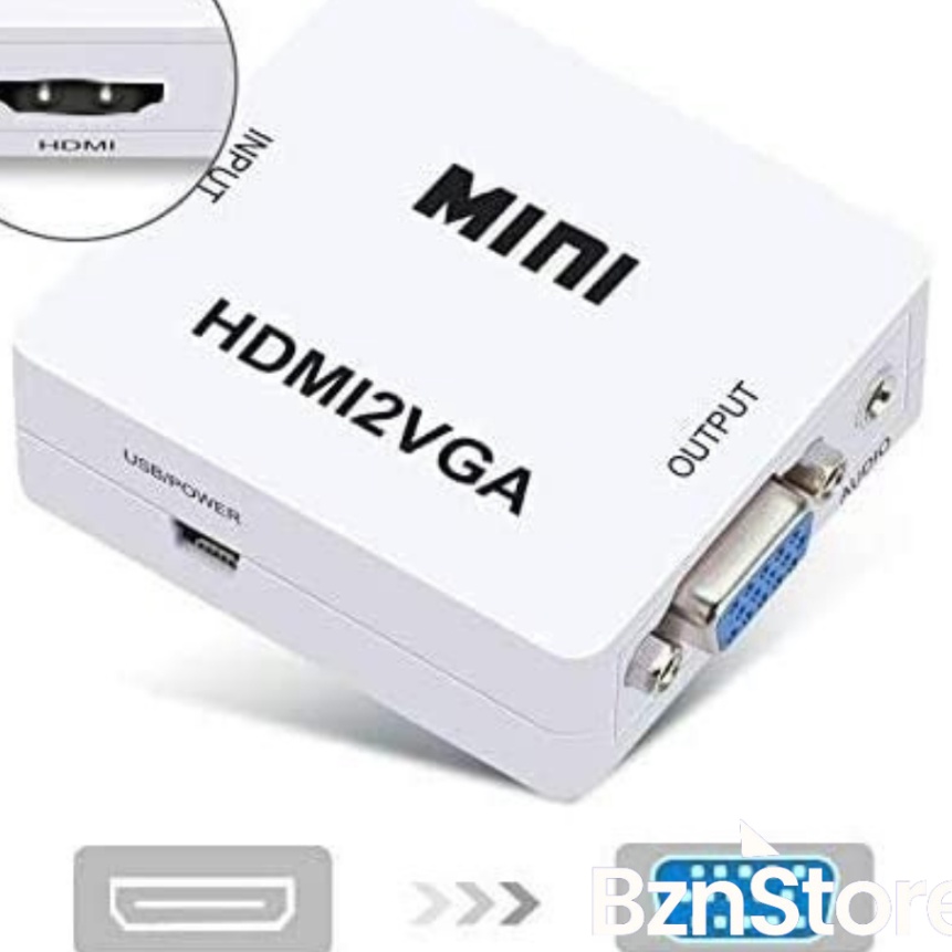 KI3 HDMI2VGA Converter HDMI To VGA M Adapter HD Video 1P