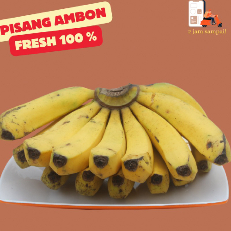 

Pisang Cau Ambon 1 kg Banana Fruit Fresh KIRIM INSTAN BANDUNG