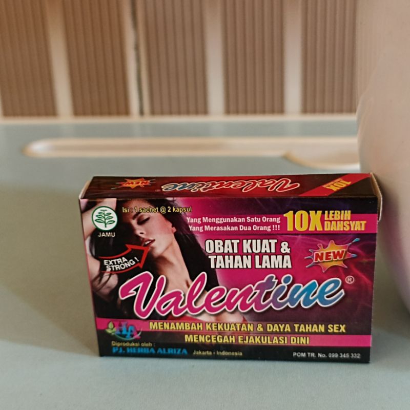 OBAT KUAT + OBAT TAHAN LAMA VALENTINE (1 SACHET) STAMINA PLUS PRIA DEWASA 21+++ NUTRISI KEKUATAN PRI