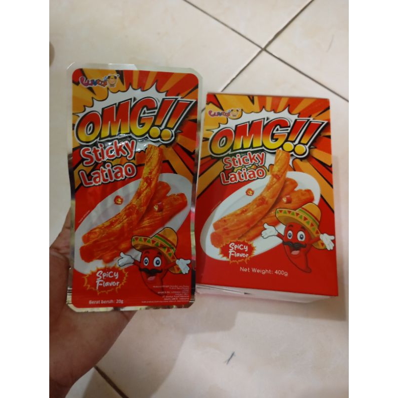 

Luvmi Omg Sticky Latiao Spicy Flavor / isi 20 pcs