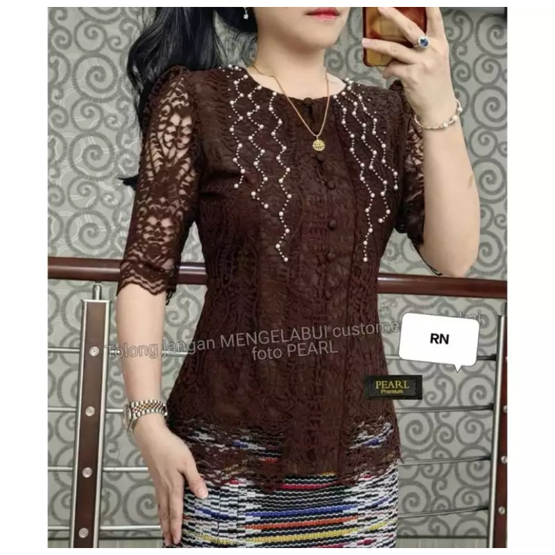 BLUS BROKAT PREMIUM/KEBAYA PESTA MUTIARA