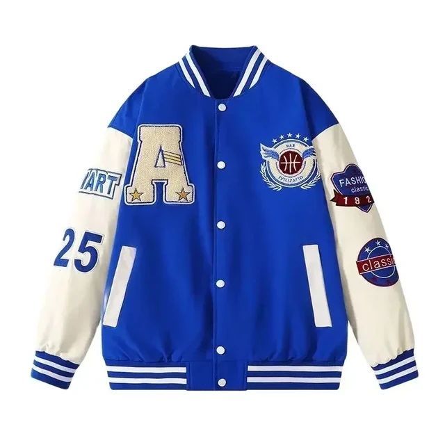 Jaket Varsity Anak Model Kancing Jaket Baseball Bahan Fleece INISIAL A TERBARU Fashion Terkini Model