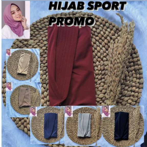 (BISA COD) HIJAB SPORT WARNA OLAHRAGA KERUDUNG INSTANT HARGA PABRIK