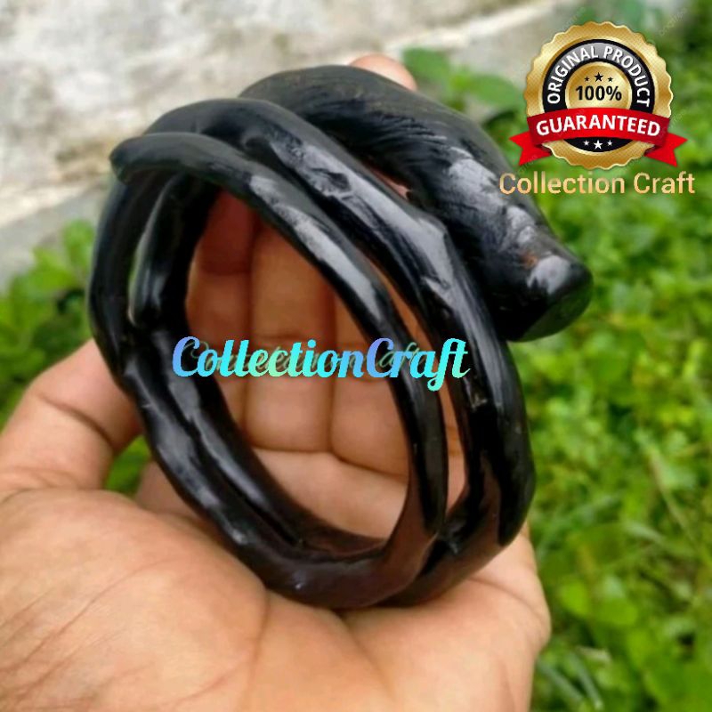 Gelang akar bahar hitam ASLI lilit 3 original BAHAR 100%