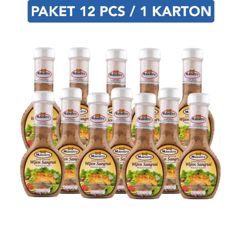 

Maestro Salad Dressing Wijen Sangrai 237 ml x 12