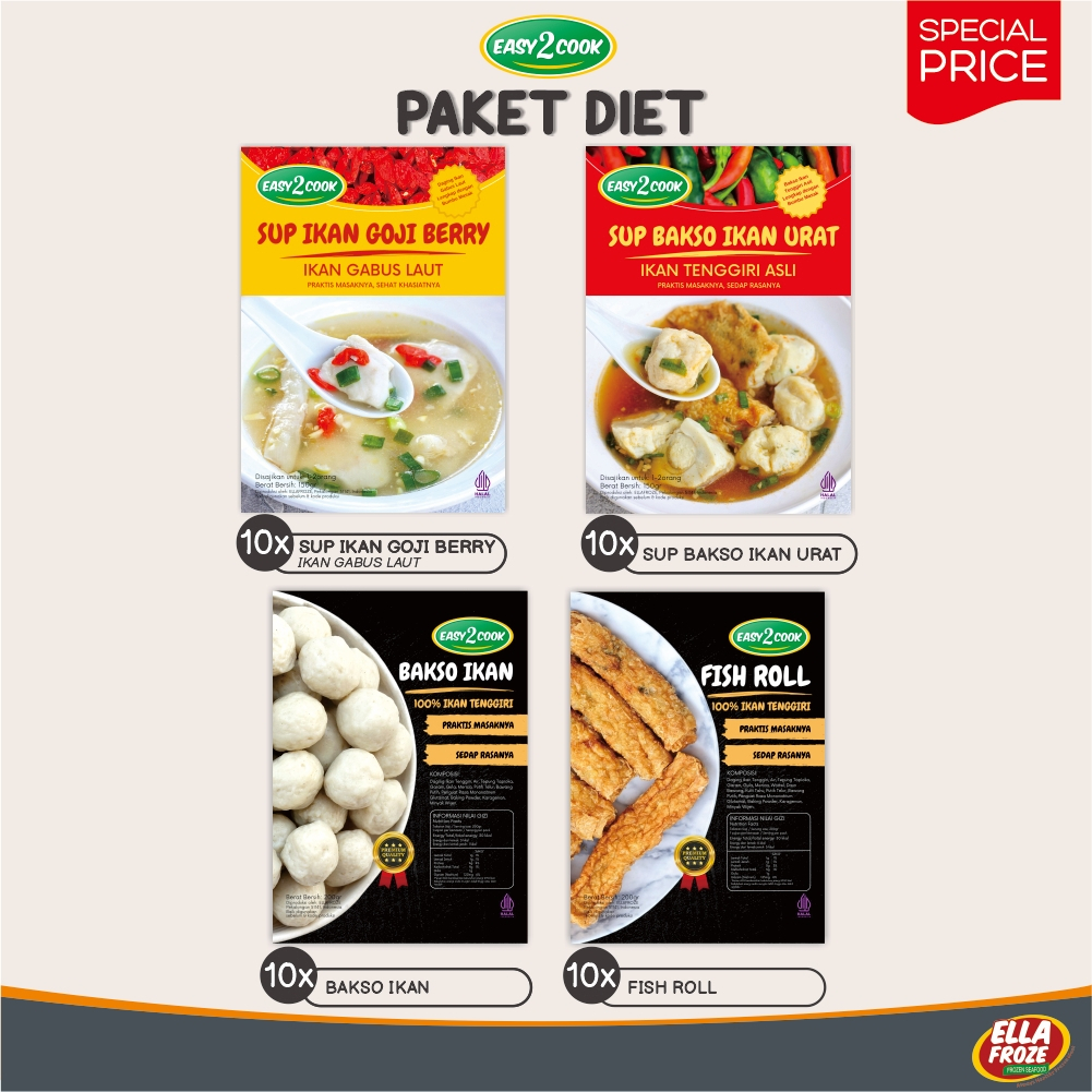 

Paket Diet Easy2Cook - isi 40 pcs