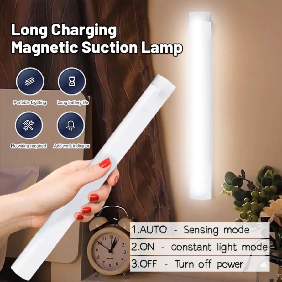 Lampu dinding tempel tanpa listrik/ lampu led tempel/ lampu belajar lampu meja/ lampu sensor gerak o