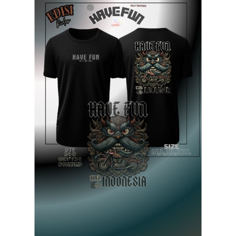 KAOS rider Motor Touring atau Hangout Super Keren gaya kekinian