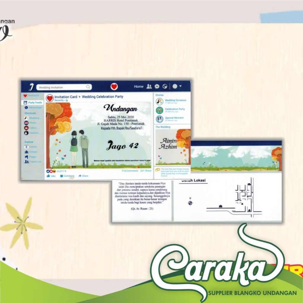 BLANGKO UNDANGAN KOSONG HARGA GROSIR MURAH JAGO 42 - HARGA MURAH TAMPILAN MEWAH