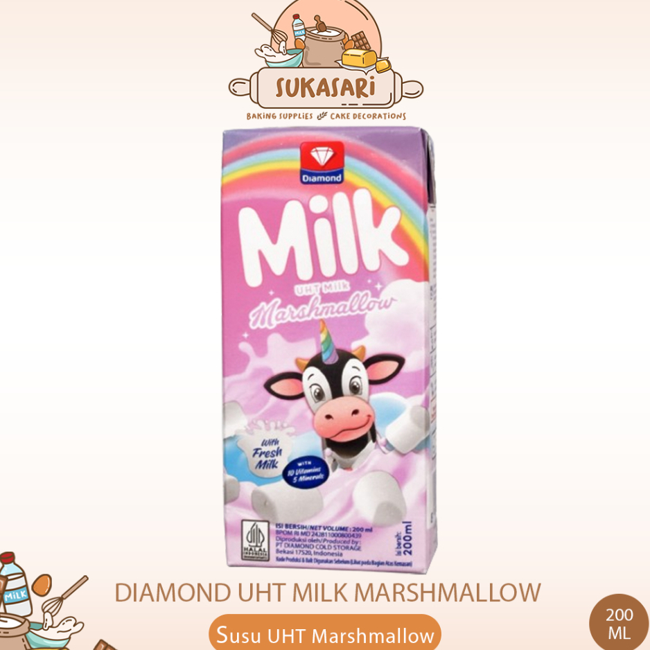 

UHT DIAMON MARSMELLOW KEMASAN 200 ML