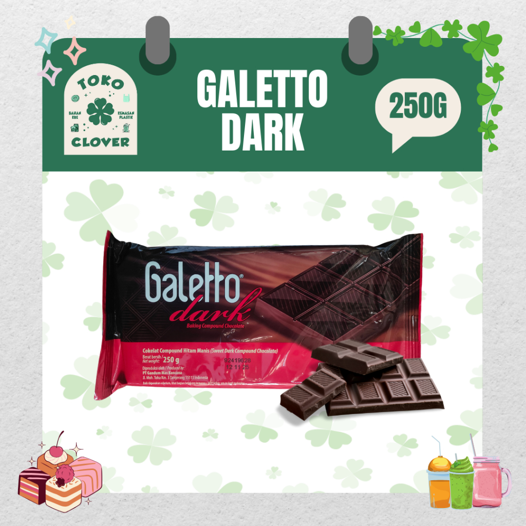 

Galetto Coklat Dark Compound 250g