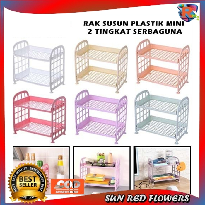 Rak Kosmetik Tingkat / Rak Meja Serbaguna / Rak 2 Susun Serbaguna