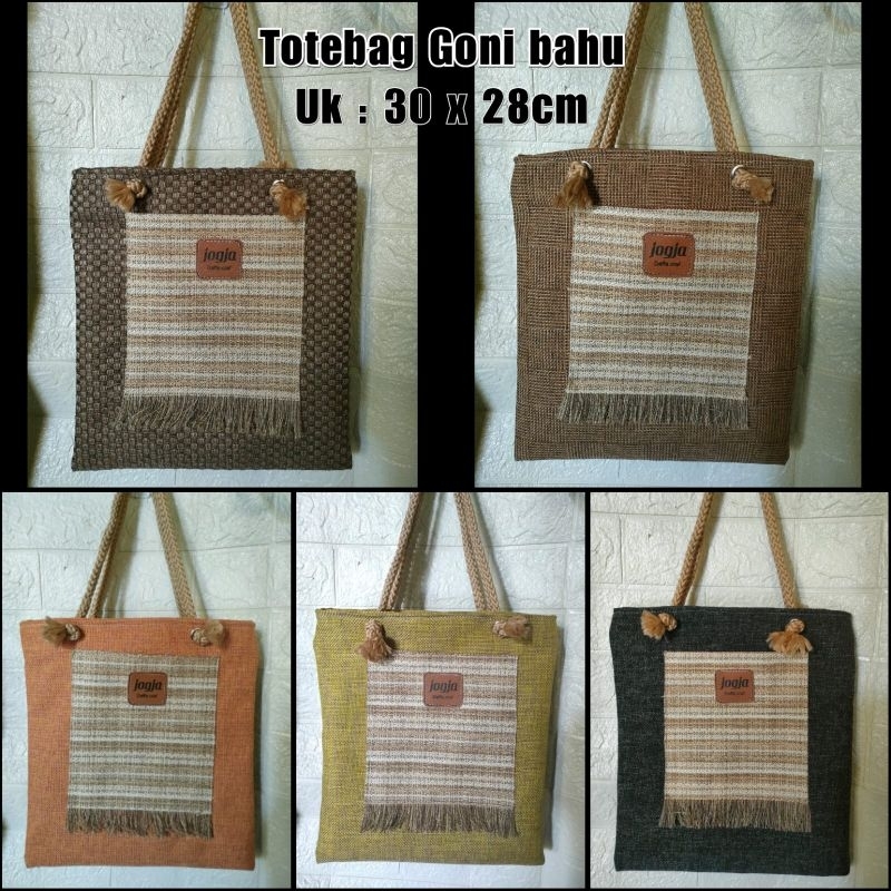 Totebag Goni Tas khas kota Jogja Malioboro Murah