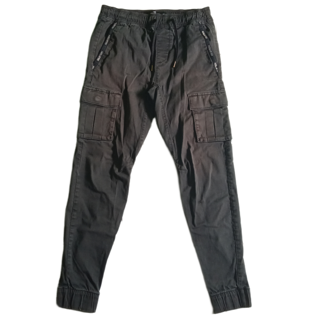 Celana Jogger Cargo Brand Hollister Size M Preloved