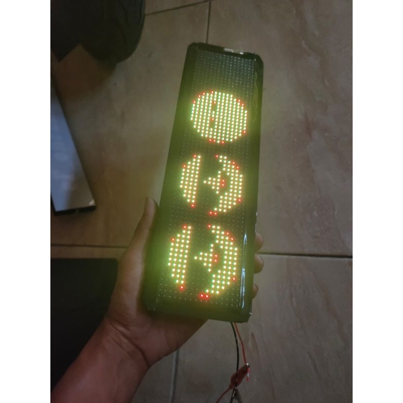 running text mini slim kendaraan 12-24v