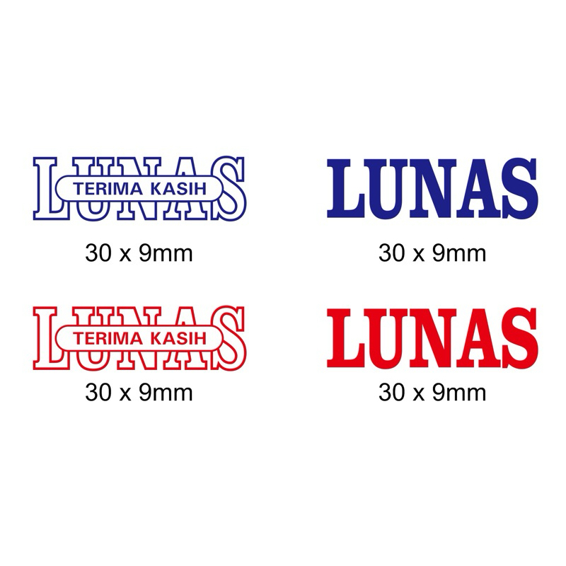 

Stampel LUNAS siap pakai