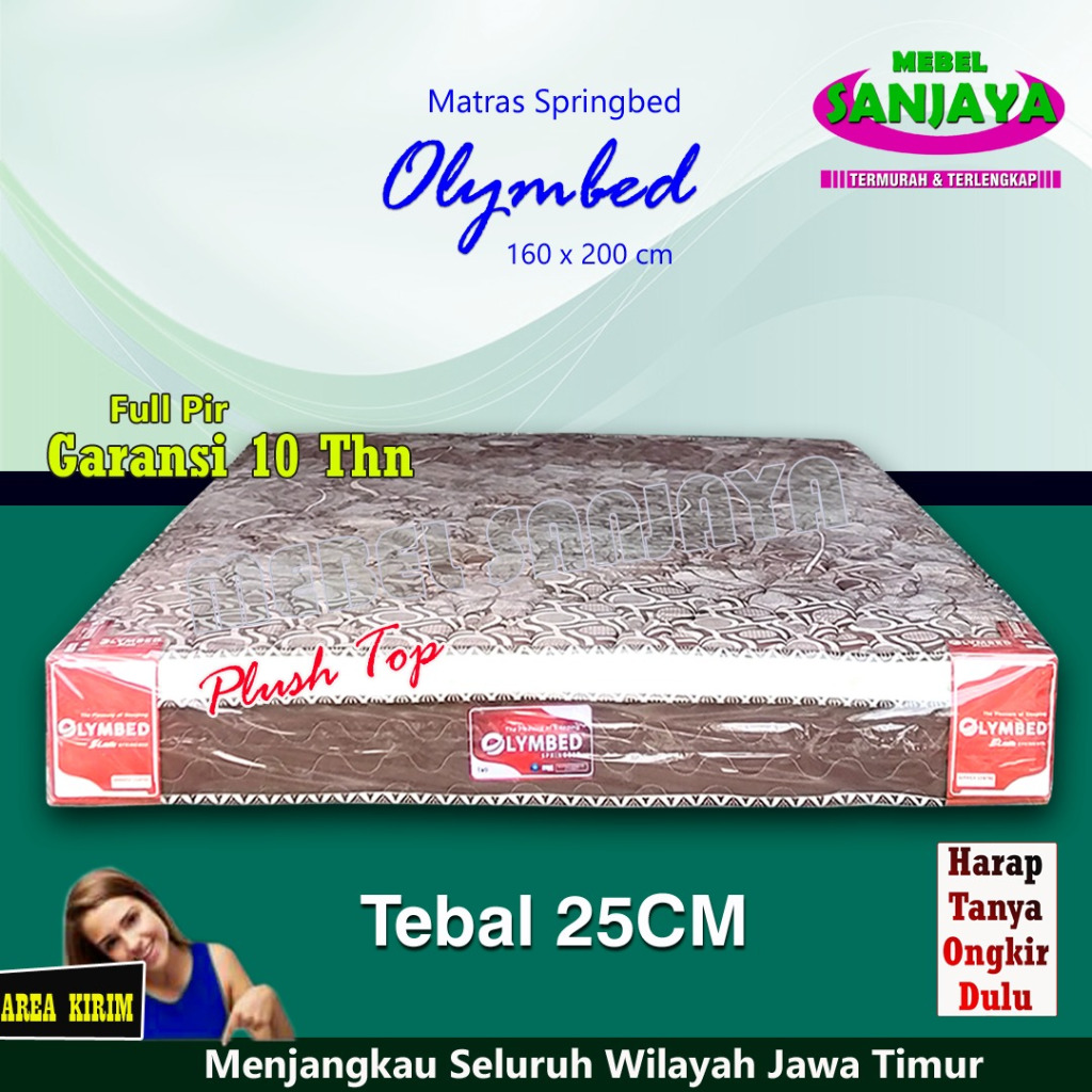 Matras BIGLAND Springbed / Matras FULL PIR Busa Tebal Kain Quilting Bergaransi MURAH Berkualitas Mew