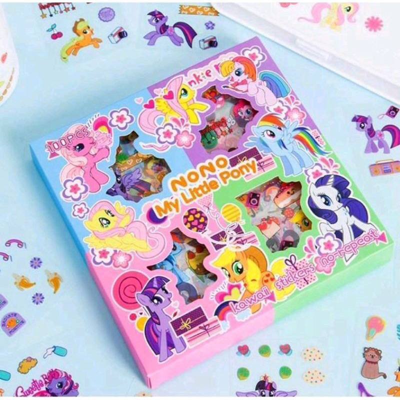 

Stiker Momo Nono Little Pony 100 Lembar/ Stiker WaterProof Diary/ 100 lembar Aesthetic Journal Stiker Dekor Diary