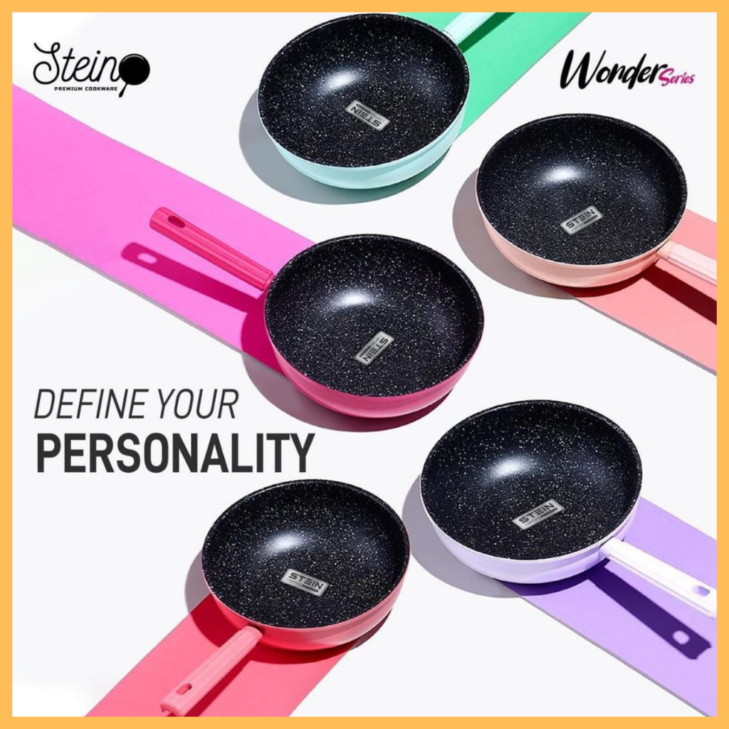 STEIN STEINCOOKWARE WONDER WOK PAN 20 22 24 CM KERAMIC ANTI LENGKET ORIGINAL