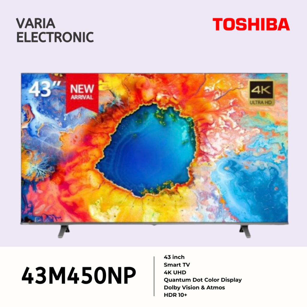 LED TV TOSHIBA 43 Inch 43M450NP 4K QLED Smart TV