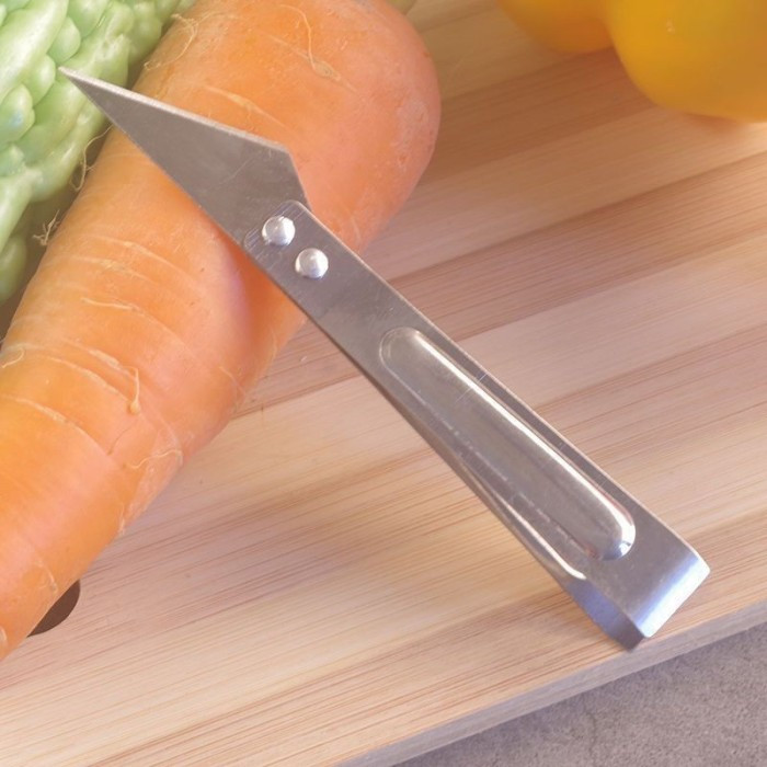 Alat Pencabut Bulu Ayam 2in2 Stainless / Pinset Cabut Bulu Ayam Tulang Ikan / Pisau Dapur Pembersih 