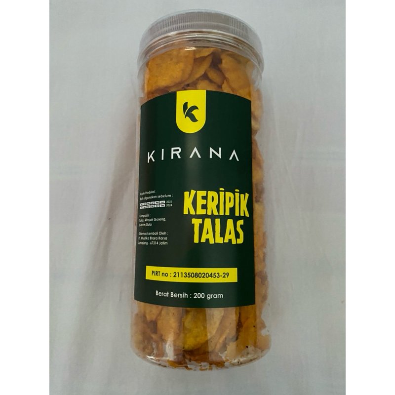 

KERIPIK TALAS KIRANA 200g /UMKM / PIRT