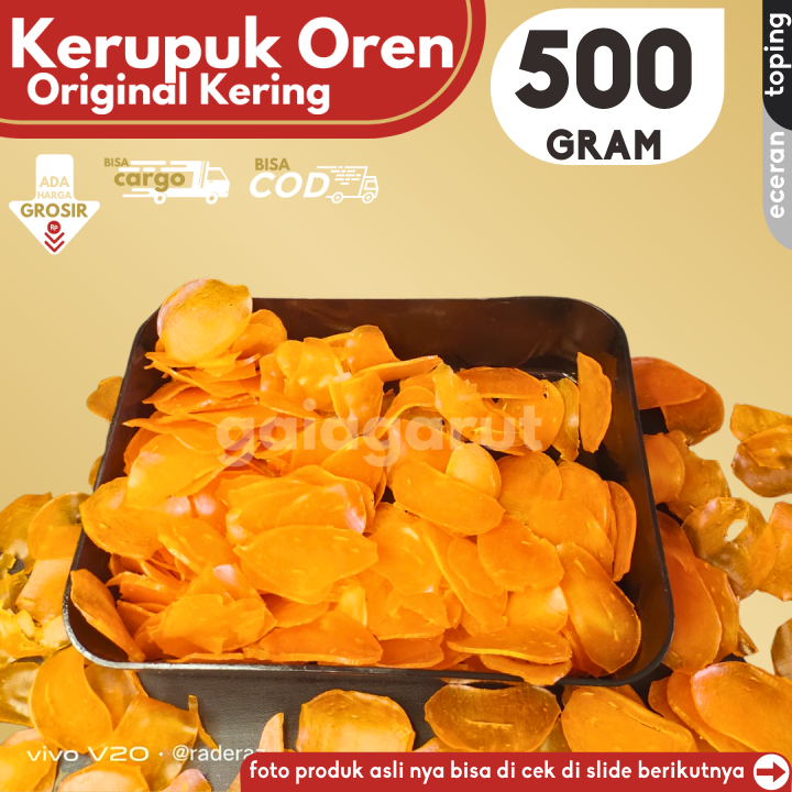 

Kerupuk Kuning 500g Bahan Seblak by GG (Bisa COD/Grosir/Kargo)