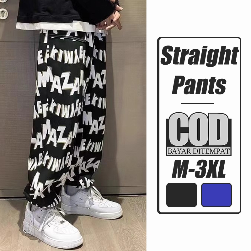 celana baggy pants pria celana y2k gombrong skena training panjang pria celana skena pria motif cela